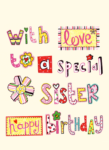 Happy Birthday Wishes For Sister With Birthday Images