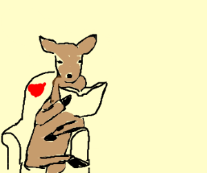 deer reading Gallery 