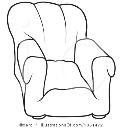 Sofa chair clipart 
