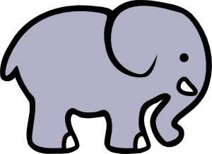 Blue Trunk Cliparts