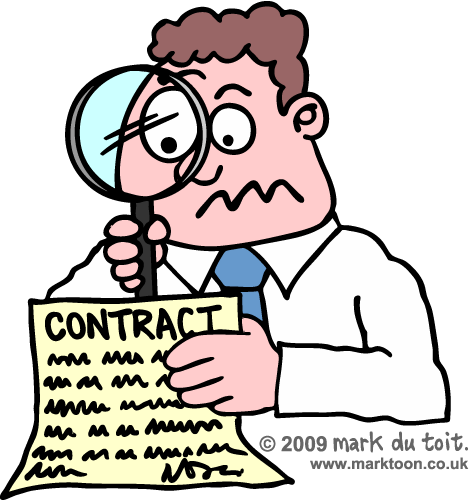 Cliparts Finance Contract
