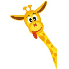 Cute Giraffe Cartoon PNG Clipart Image 