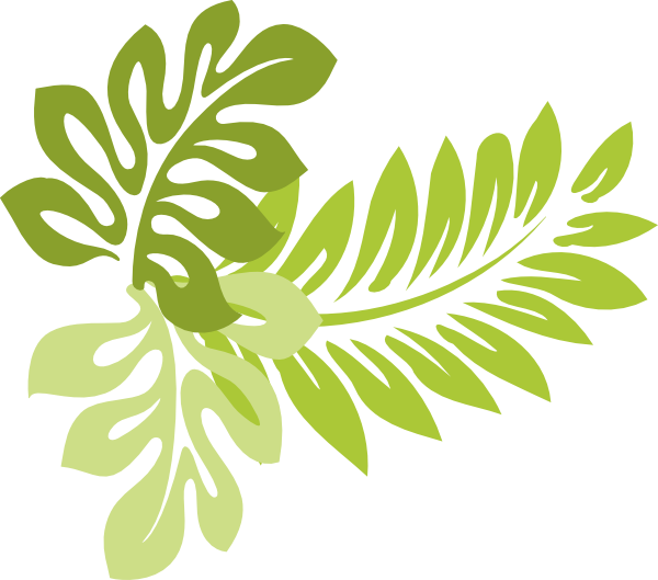 Tropical Leaves Clipart 