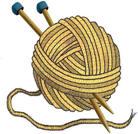 Gold Yarn Cliparts - High-Quality Images for Your Crafting Needs