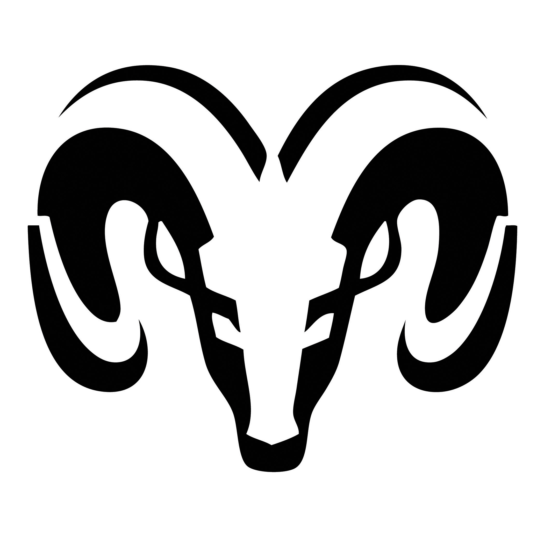 Silver dodge ram logo clipart 