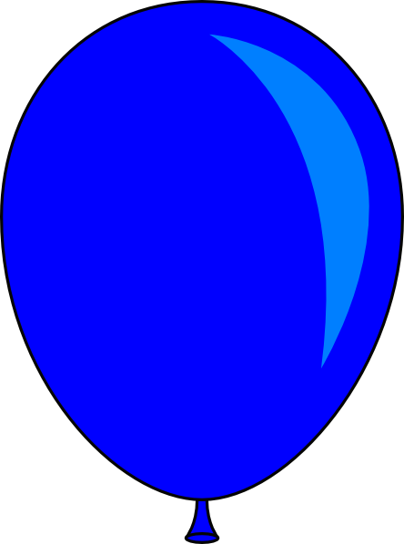 Blue Balloons Clipart 