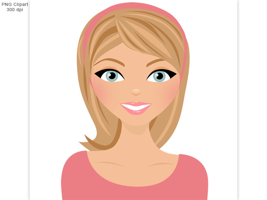 Blonde Hair Person Clipart - wide 1