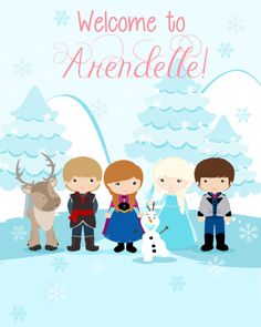 Frozen Birthday Banner 