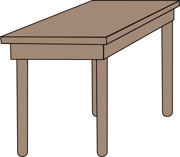 Students At Table Clipart 