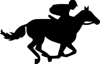 Horse race clipart 