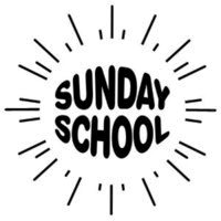 Black and white sunday school clipart 