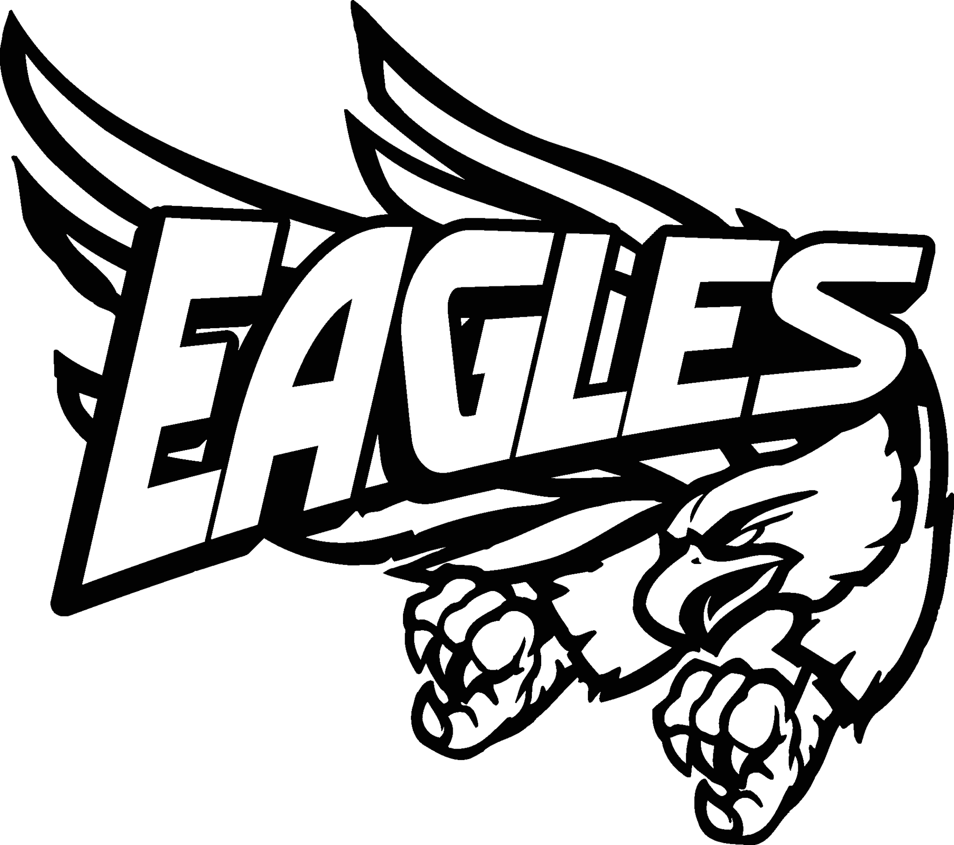 Eagle Line Drawing Clipart 