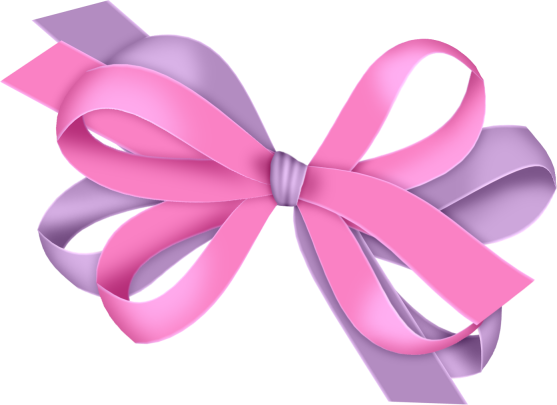 Pink bow clipart transparent 
