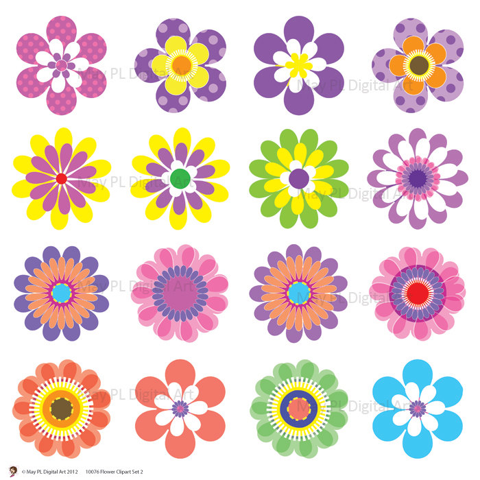 Free flower clipart to print 