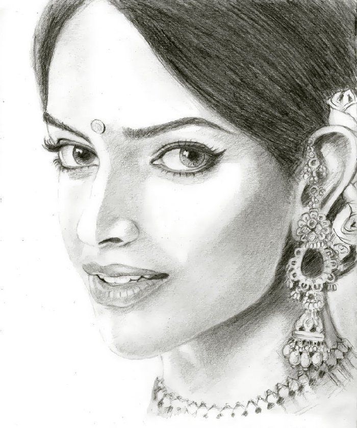 Indian Actress Drawings for Sale - Pixels
