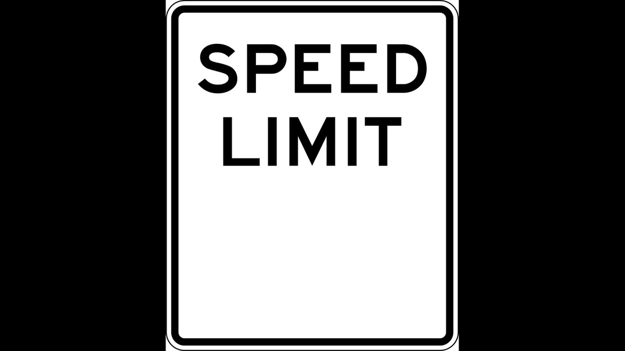 blank speed limit sign clip art - Clip Art Library