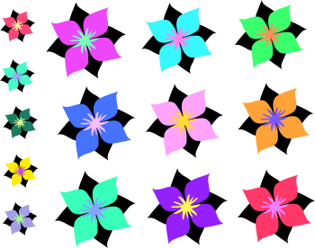 Asian Flower Clipart 