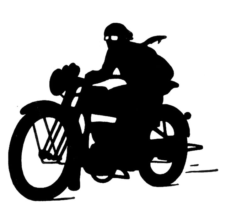 Motorcycle Silhouette Clip Art 