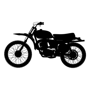 High Detail Motorcycle Silhouette clipart, cliparts of High Detail 