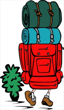 Couple Hiking Cliparts