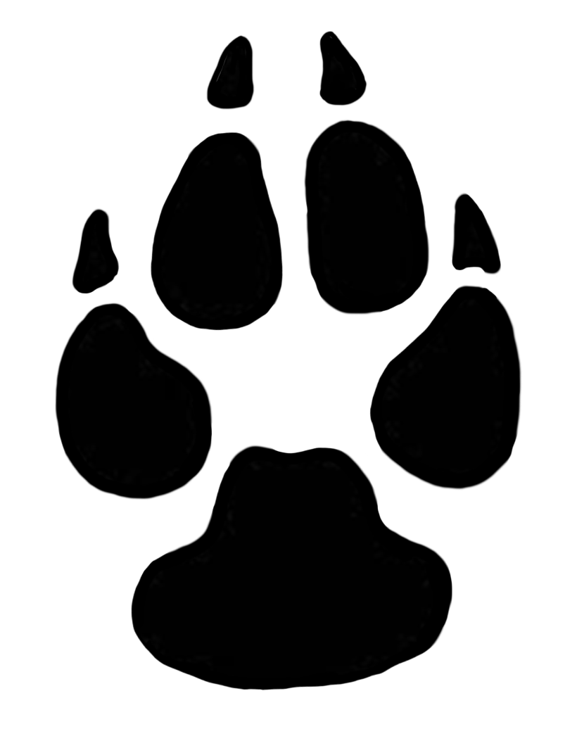 realistic dog paw print - Clip Art Library