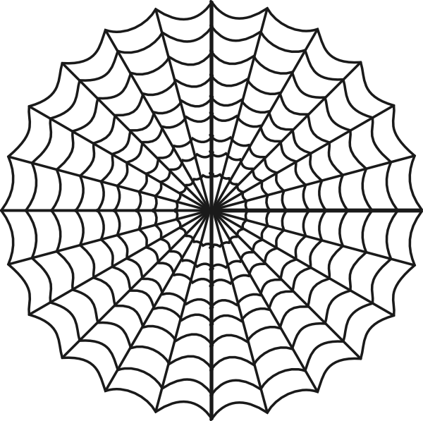 Spider man web clipart 