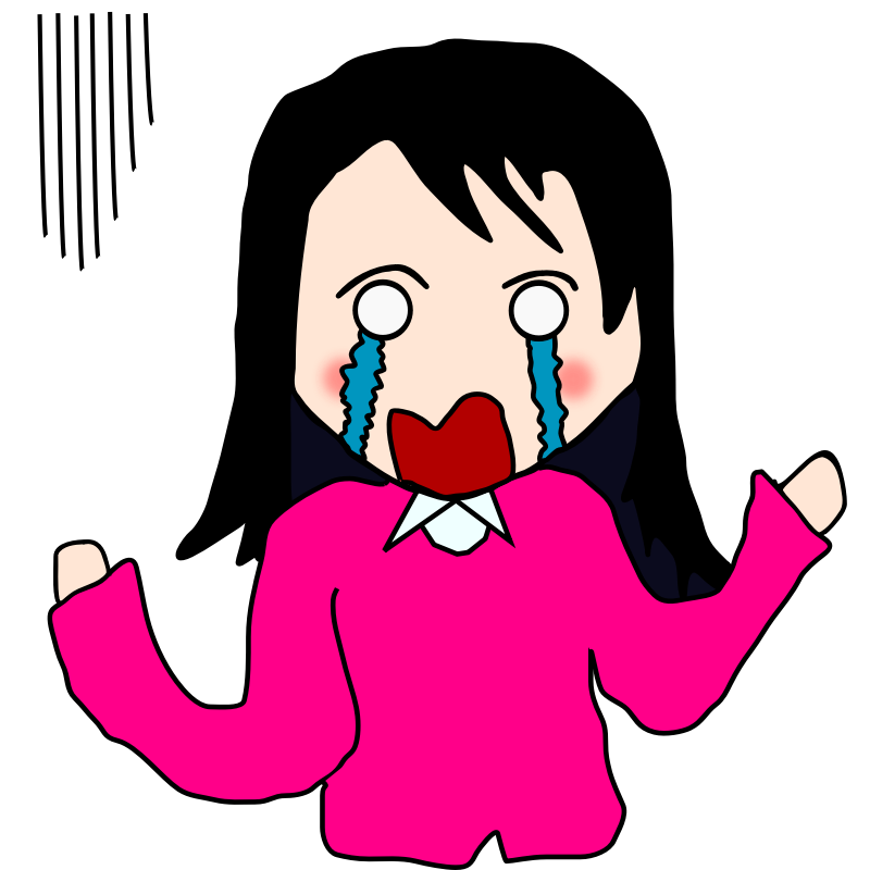 anime longhair cute sad tears small animation drawing crying   TikTok