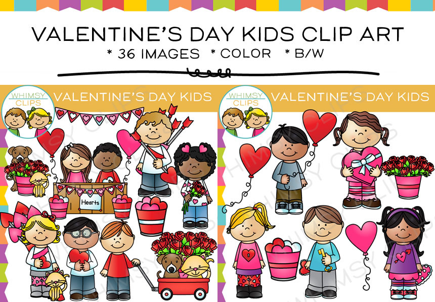 kids valentines day clipart - Clip Art Library