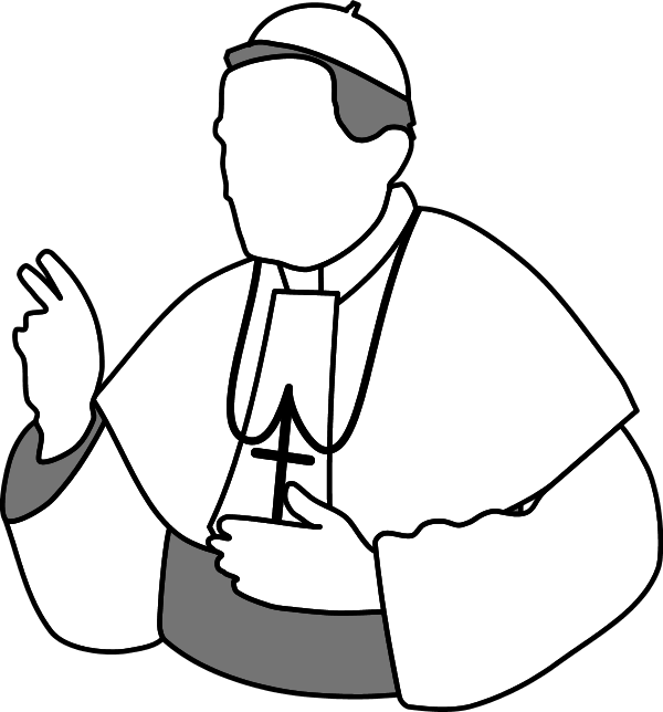 Priest blessing clipart 