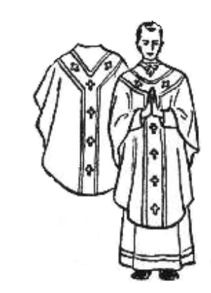 Priest vestments clipart 