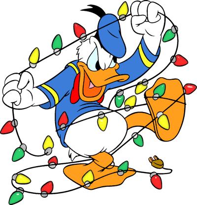 donald duck christmas clipart free