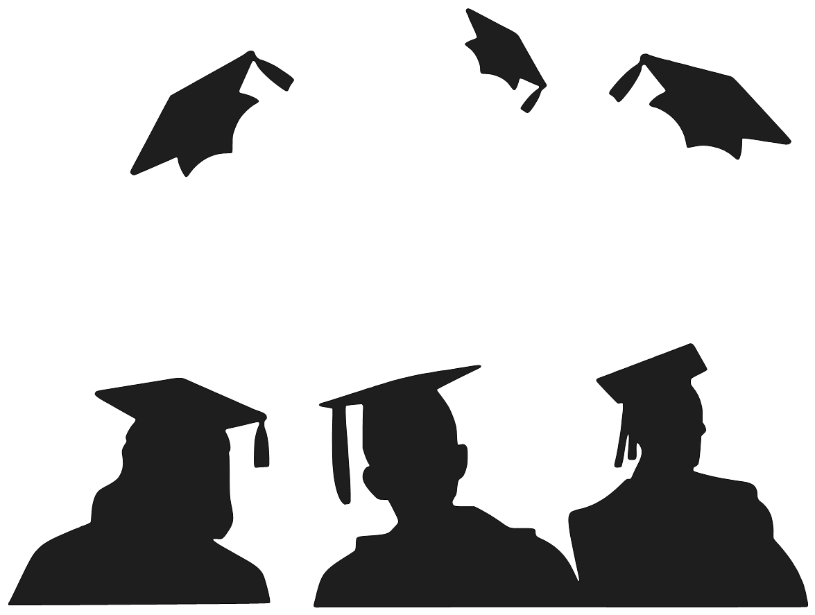 Graduation Ceremony Woman Png Art Black And White Clip Art Girl ...