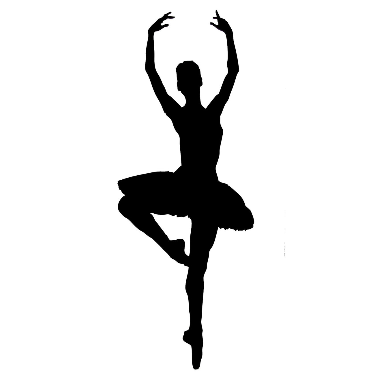 Ballet Dancer Silhouette Clipart 