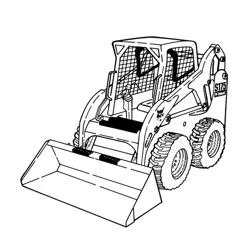 Loader Black And White Clipart 