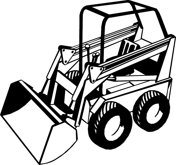 Loader Black And White Clipart 