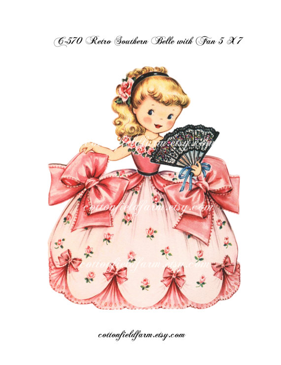 Free southern belle clipart 