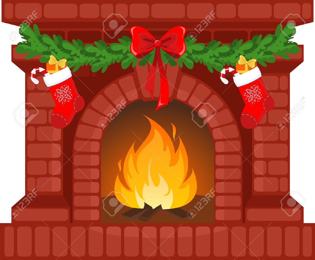 trigger happy santa chimney clipart