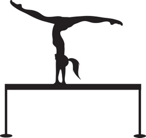Gymnastics Beam Clipart 