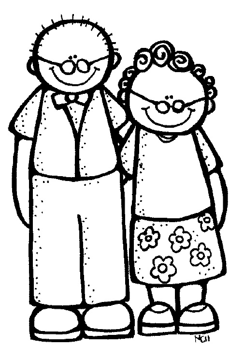 Father And Mother Clipart Black And White 