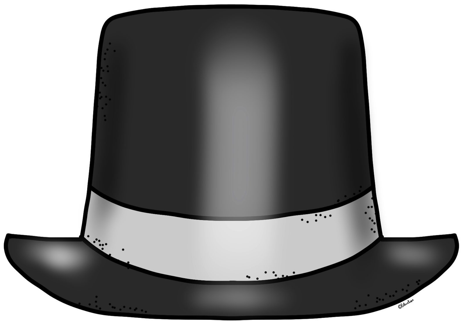 Black Top Hat Clipart 