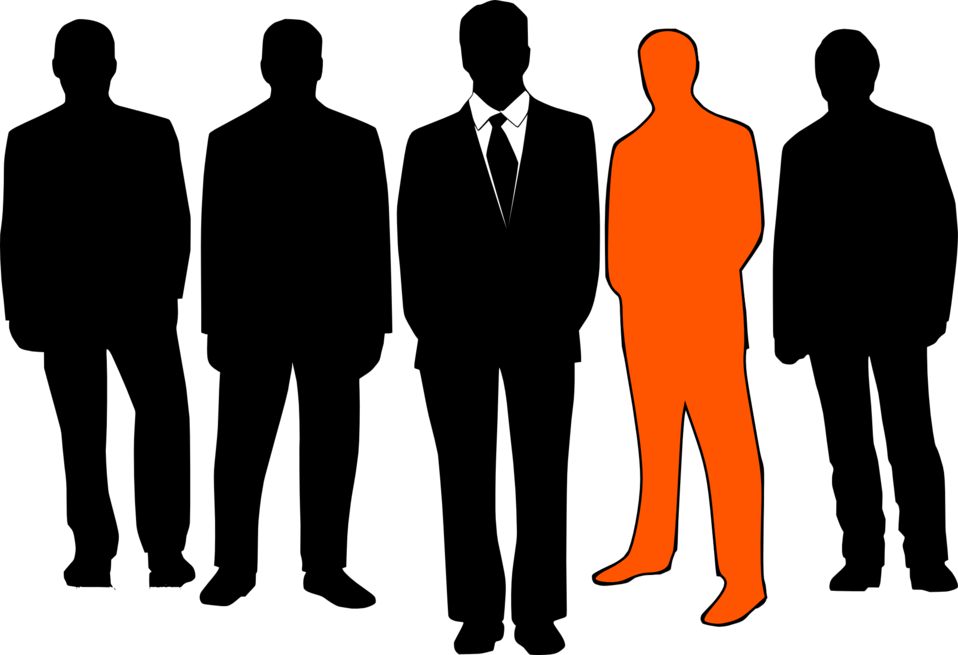 People clipart silhouette transparent 