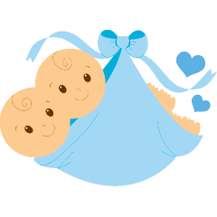 twin baby girl clipart free