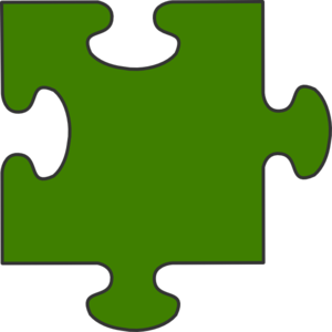 Green Border Puzzle Piece Clip Art at Clker 