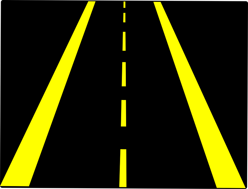 straight horizontal pathway clip art
