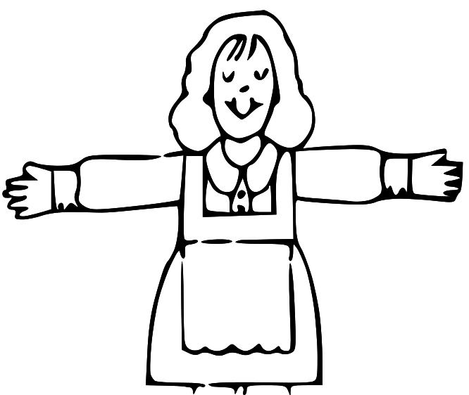 Mom clipart black and white 