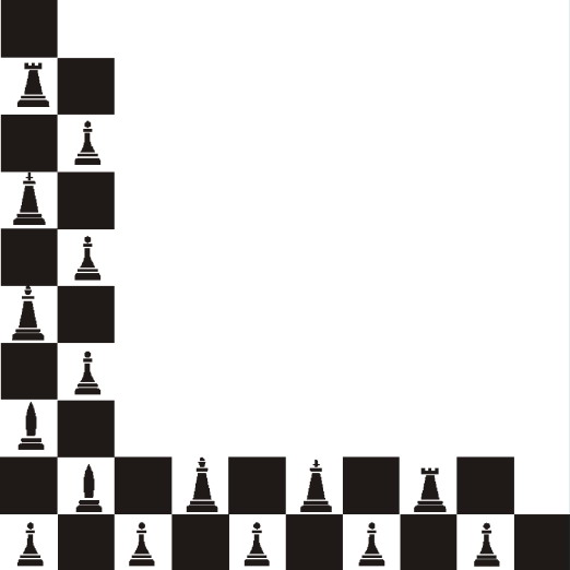 Board game pieces clipart in black and white 