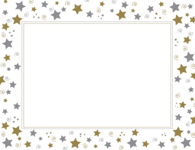 Gold outline star award clipart png 