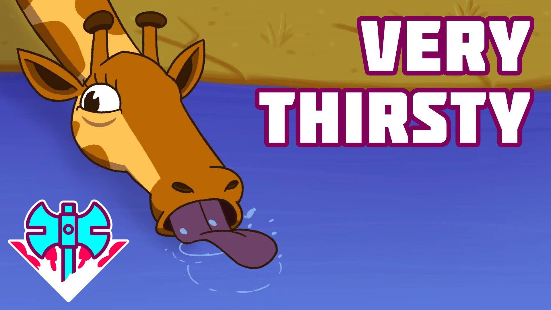 The camel was very thirsty. Thirsty. Very thirsty. Nick thirsty. Hot animals thirsty.
