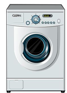 Washing an cleaning illustrations 