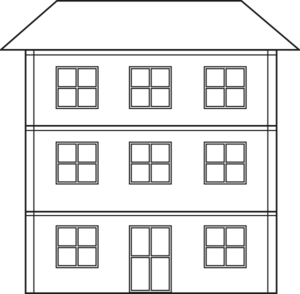 three story house clipart scrapbook